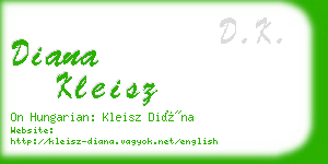 diana kleisz business card